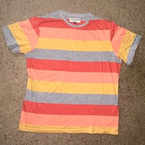 Colorful Striped Short Sleeve Tee